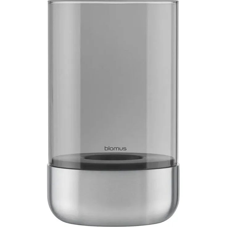 Blomus 67309 Windlicht CALMA M Edelstahl matt Smoke NEUHEIT