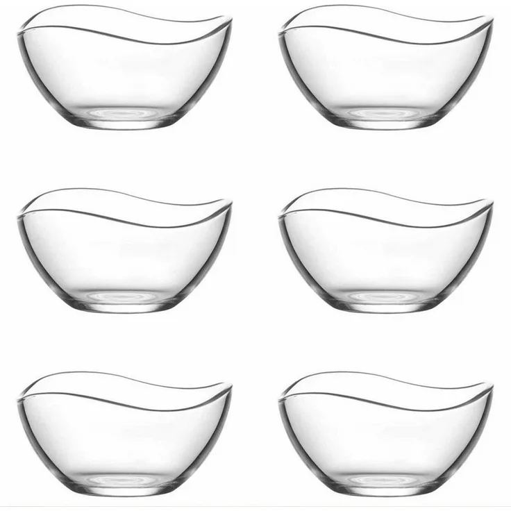 LAV Dessertschale LAV Glasschalen Set 6tlg Dessertschale Cerezlik 310ml, (6-tlg)