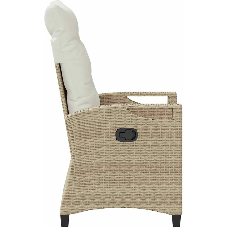 vidaXL Gartenstuhl 2 pcs Beige und Creme 56 x 60 x 112 cm 42026834 – Bild 6