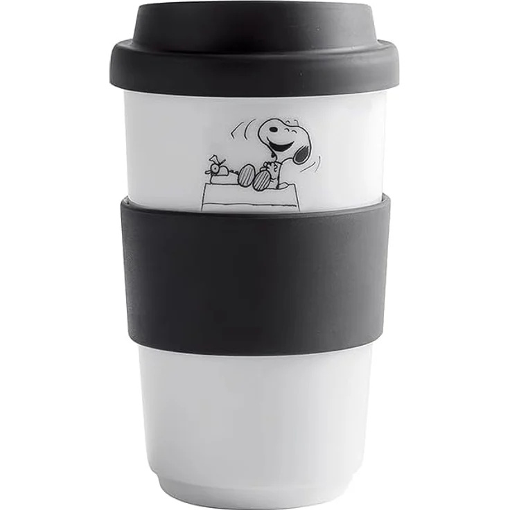 KAHLA Coffee-to-go-Becher fillit Becher 0,40 l Peanuts + Trinkdeckel, Porzellan, einwandig, Made in Germany