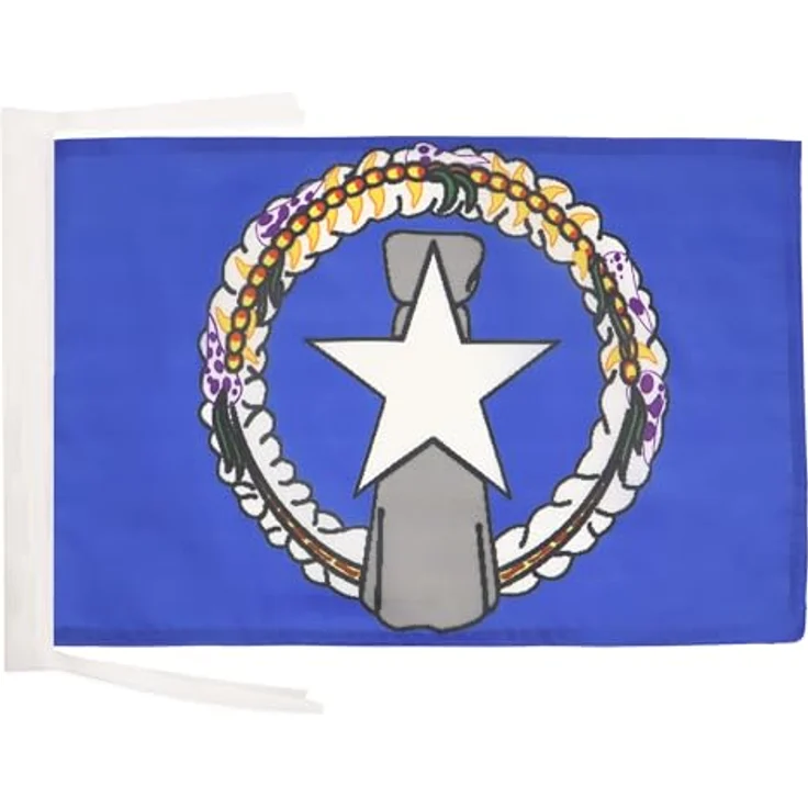 AZ FLAG - Flagge Nördliche Marianen - 45x30 cm Mit Kordel - Amerikanische Fahne 30 x 45 Cm - Flaggen – Bild 1