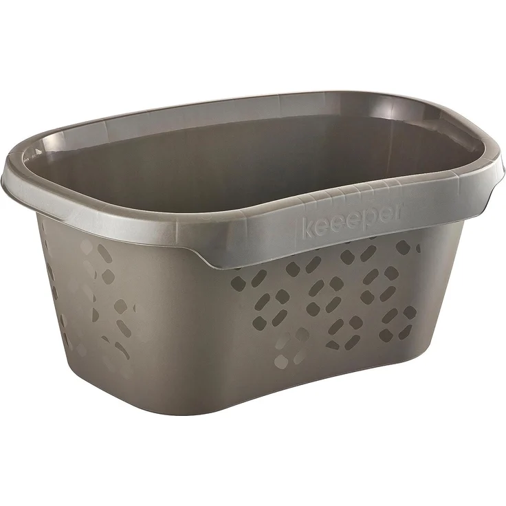 keeeper Wäschewanne ''tilda eco'', Breite: 575 mm, grau Farbe: eco-grey, aus 100% Recyclingkunststoff, - 1 Stück (1009213800000) – Bild 1