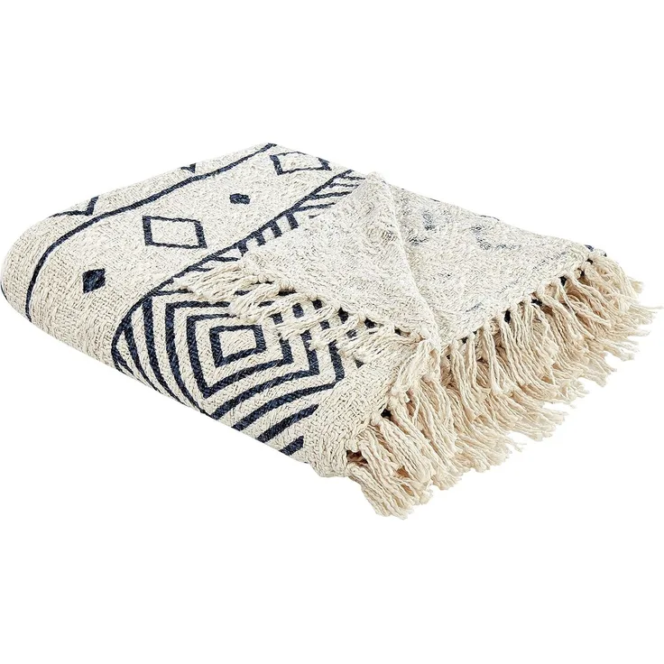 Kuscheldecke NAJUY Baumwolle 200 x 220 cm Beige
