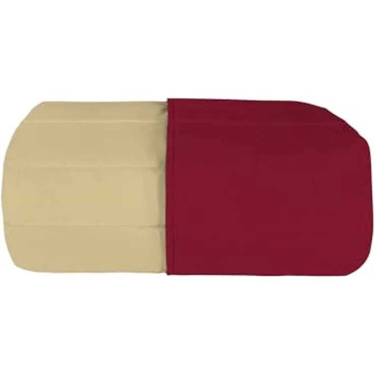 Italian Bed Linen Elegant Sommer Steppdecke bordeaux/creme, 100% Mikrofaser, 260x270 cm – Bild 10
