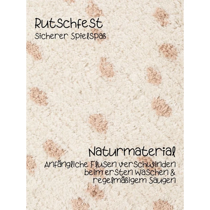 Hanse Home Kinderteppich Emmi - Pflegeleichter Teppich Junge Mädchen, rutschfest & Waschbarer Formteppich Elefant, Kinderzimmer Weicher Spielteppich, Spielunterlage - Creme Multifarben, 95x120 cm – Bild 4