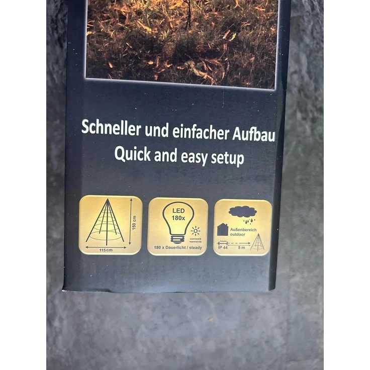 Galaxy LED-Tannenbaum 150 cm, 180 warmweiße LEDs, IP44 Timerfunktion – Bild 6