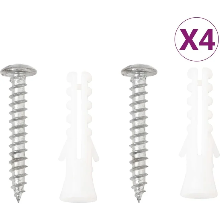 vidaXL Blumenampeln mit Halterungen und Einlagen 4 Stk. Schwarz Stahl 3188014 – Bild 6