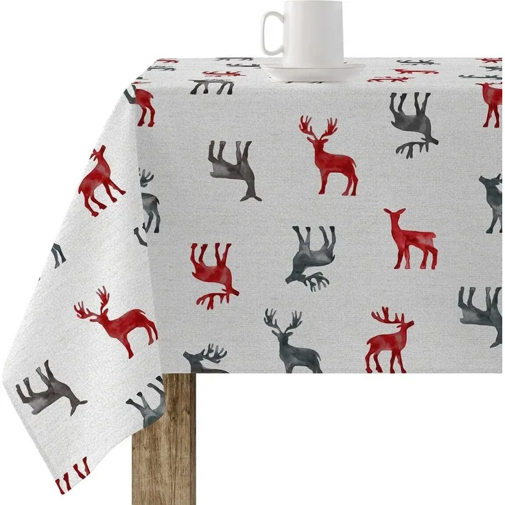 BELUM | Weihnachtstischdecke | Anti-Fleck-Tischdecke | Rechteckig Harz | Tischdecke (laminiert) | Tischdecke | Tischdecke | Heimtisch (300 x 140 cm)