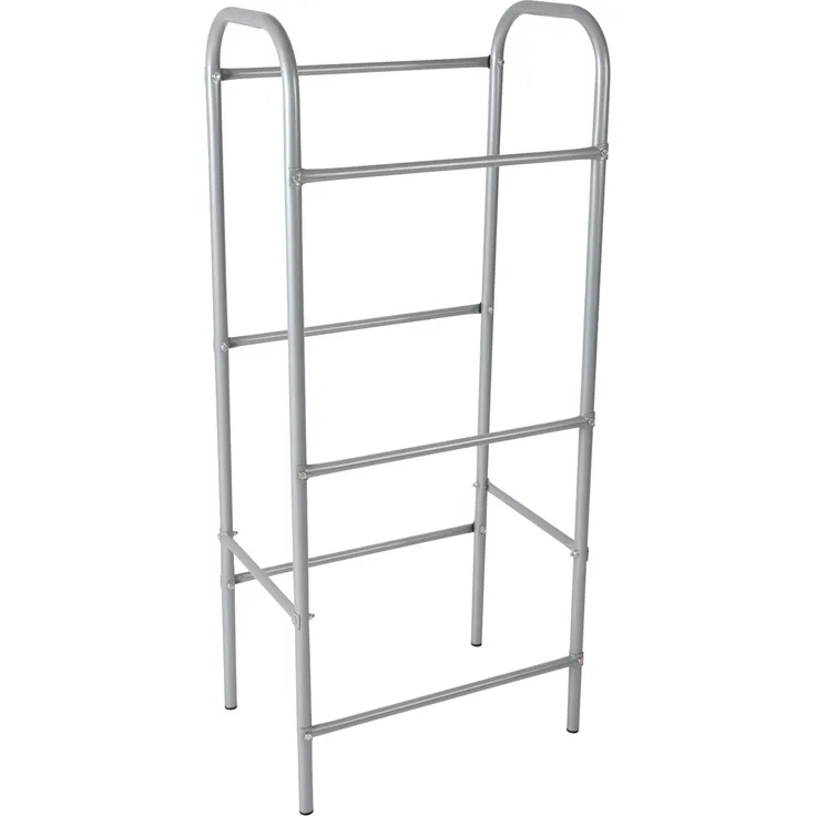 axentia Kastenständer, für 3 Kisten, ca. 50 x 116 x 33 cm, Grau