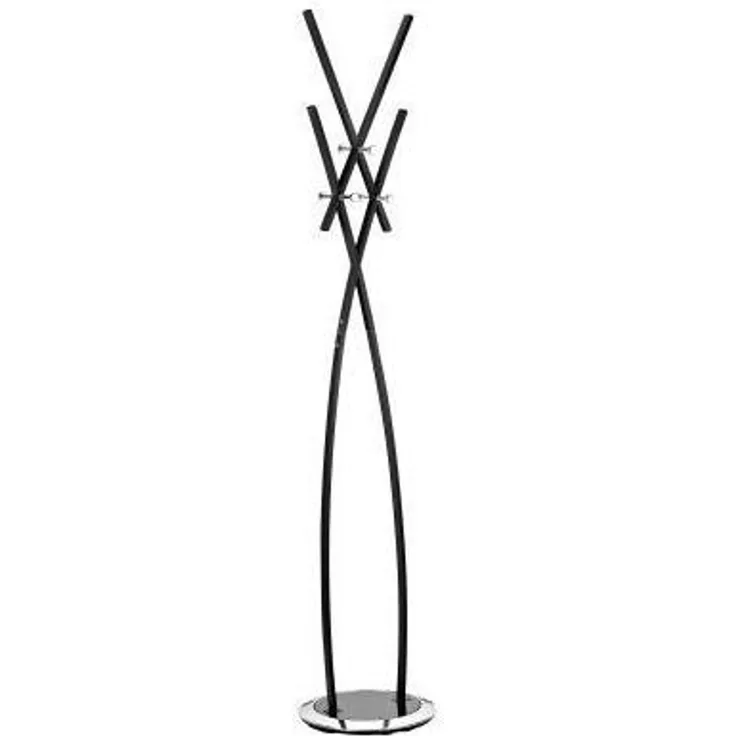 ALCO Standgarderobe Metall lackiert 182x37cm schwarz