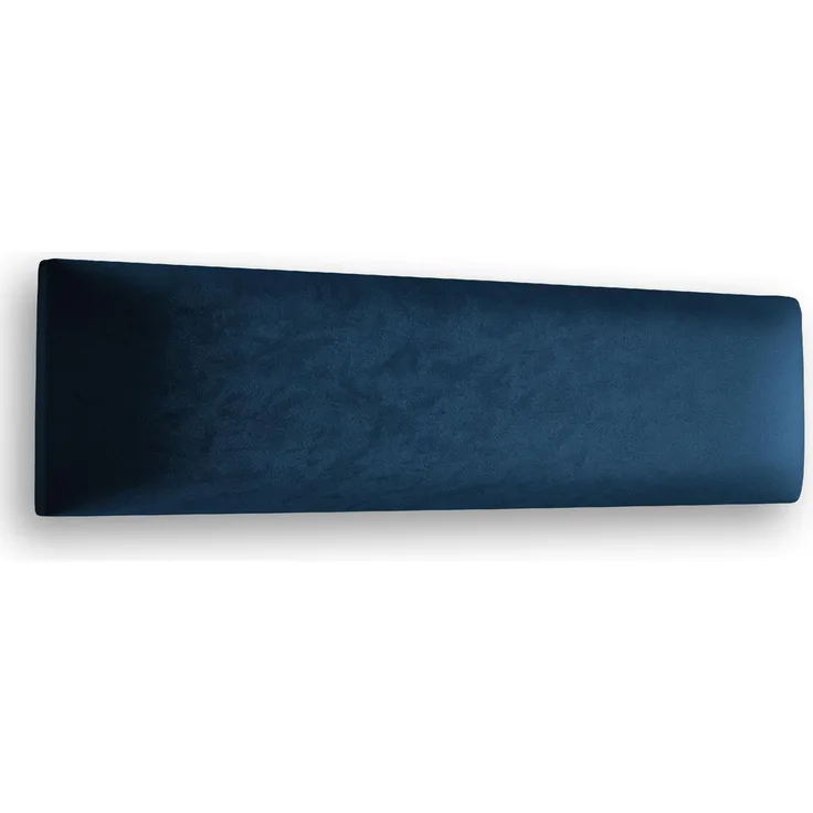Muralo Samt Wandkissen Stoff Polsterpaneel Schlafzimmer Wohnzimmer Bett Wandpolster Bettkopfteil Lendekissen Modern Luxus Gepolstert Polster Paneel (Dunkelblau, 90 cm x 30 cm)