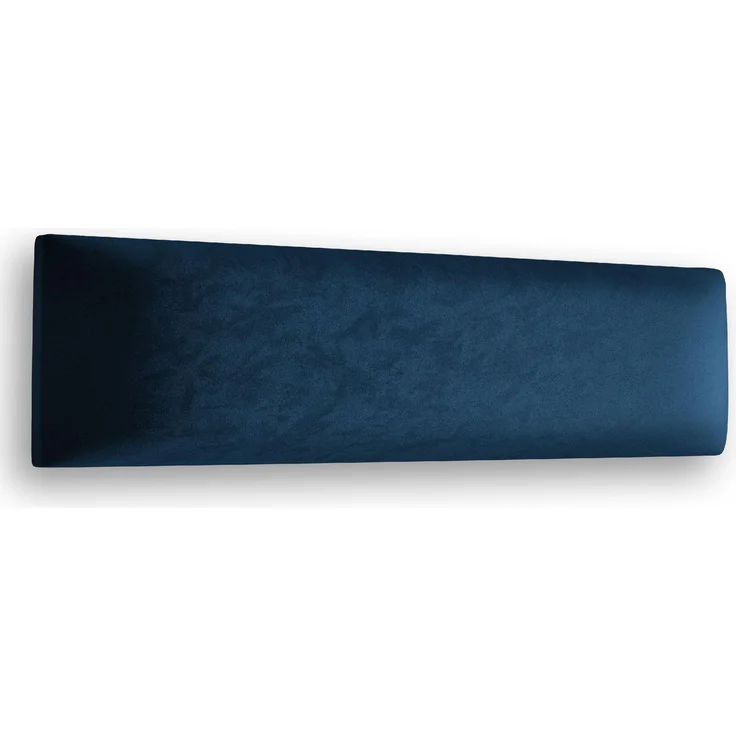 Muralo Samt Wandkissen Stoff Polsterpaneel Schlafzimmer Wohnzimmer Bett Wandpolster Bettkopfteil Lendekissen Modern Luxus Gepolstert Polster Paneel (Dunkelblau, 90 cm x 30 cm)