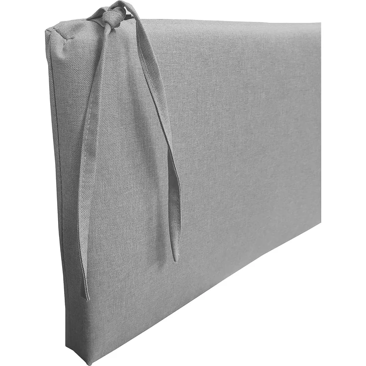 chilly pilley Bankkissen Bankauflage Polsterauflage Reißverschluss mit Schlaufen Kissen für Gartenbank Gartenbankauflage für Gartenmöbel Sitzkissen & Rückenkissen Outdoor (170 x 40 x 5 cm, Silber) – Bild 6
