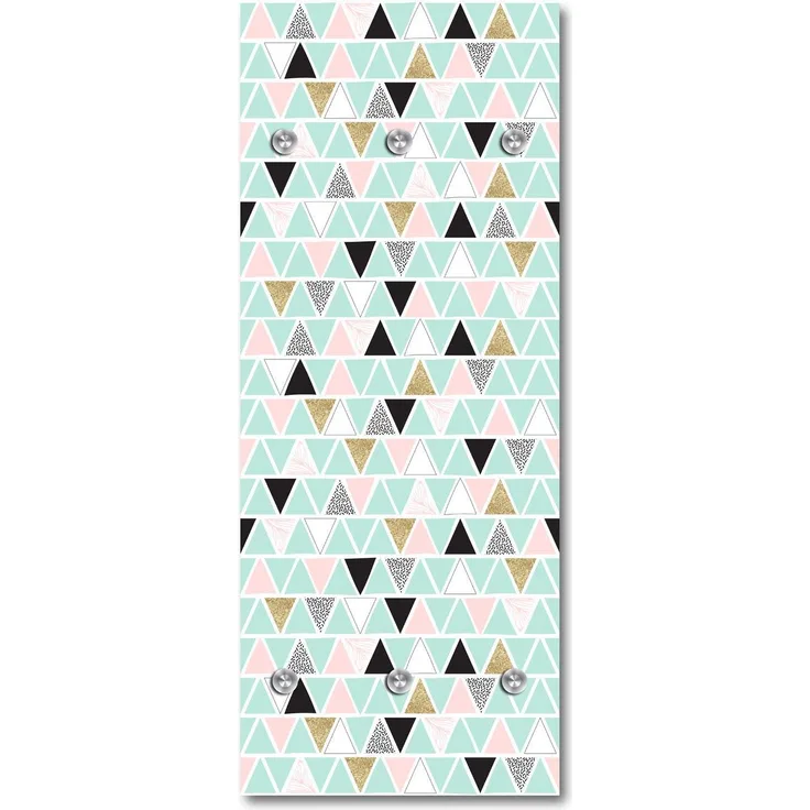 Queence Garderobe - "Seules" Druck auf hochwertigem Arcylglas inkl. Edelstahlhaken und Aufhängung, Format: 50x120cm