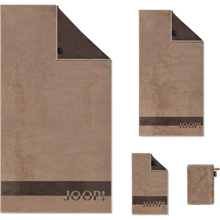 JOOP! Handtücher Shades Stripe Sand 1687 33, Duschtuch 80x150 cm