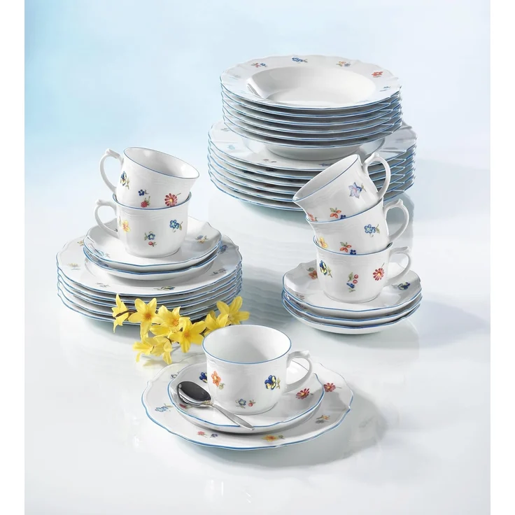 Seltmann Weiden Geschirr-Set Kaffeekanne 6 Personen Sonate 34032 von Seltmann Weiden, Porzellan – Bild 4