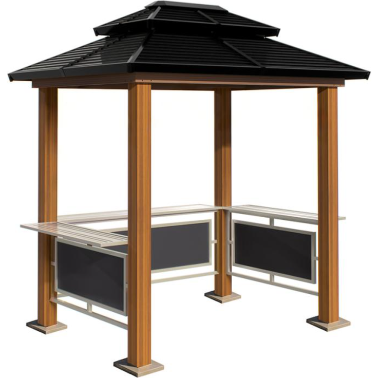 Sojag Aluminium Grillpavillon Maui | Holzoptik |