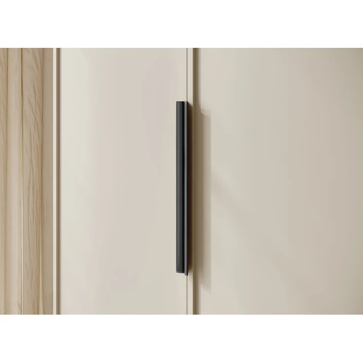 Selsey 'Frame' Kleiderschrank 2-türig mit Kleiderstange und Schubladen, greige 200 x 100 x 57 cm – Bild 7