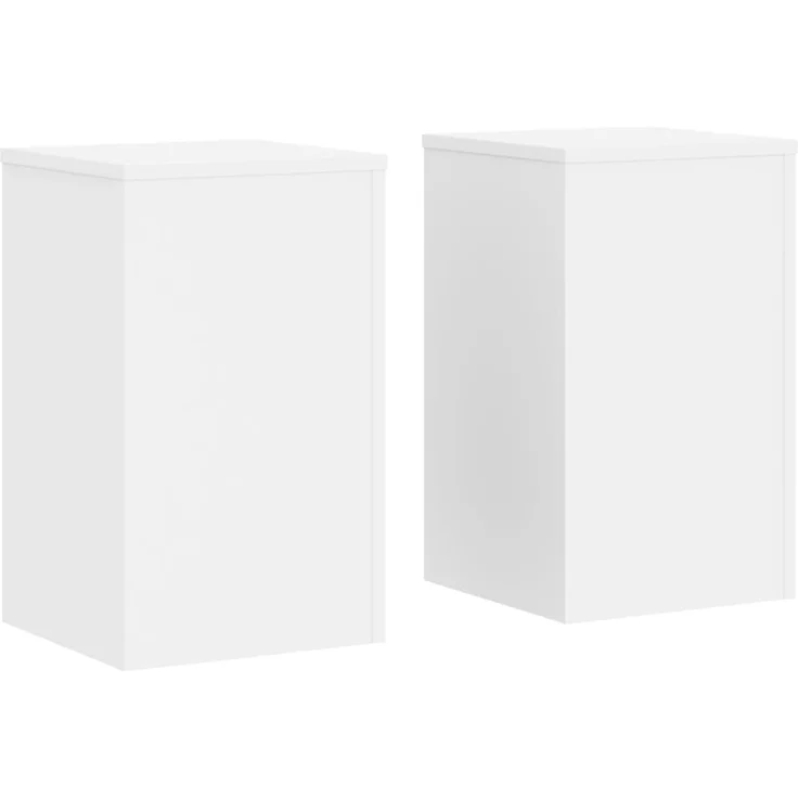 vidaXL Pflanzenständer 2 Stk. Weiß 30x30x50 cm Holzwerkstoff 852915 – Bild 1