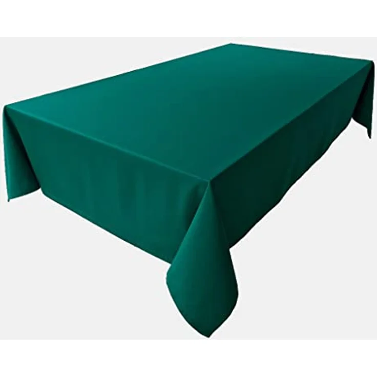 Hochwertige Tischdecke Tischwäsche aus 100% Baumwolle Kollektion Konzept, Farbe & Größe wählbar (Tischdecke - 150x350cm, Tannengrün) – Bild 1