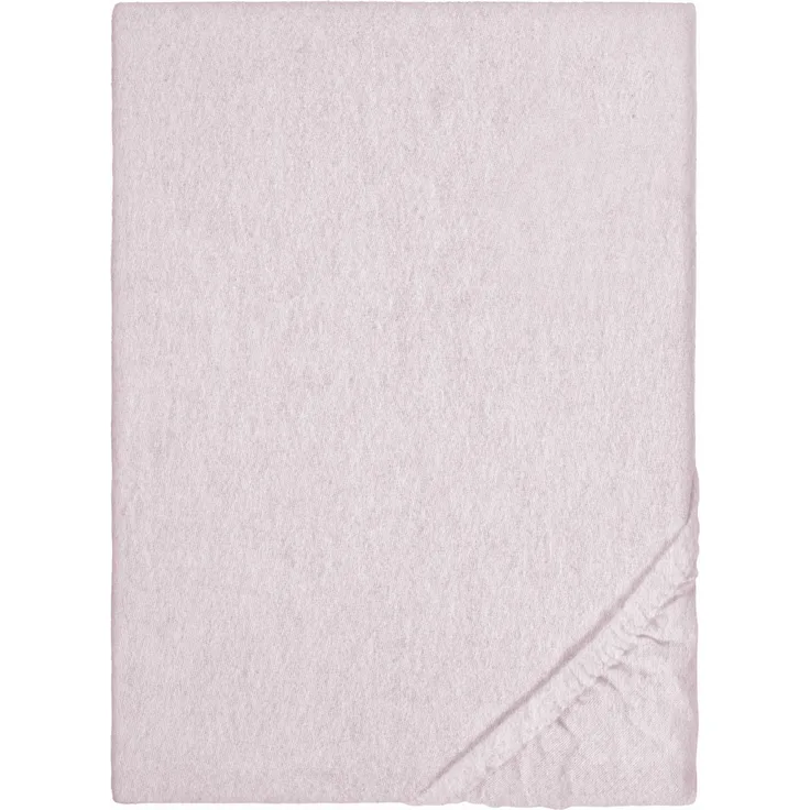 biberna Melange-Flanell Spannbetttuch 0841380 MELANGE UNI, rose, 1x 140x200 cm - 160x200 cm