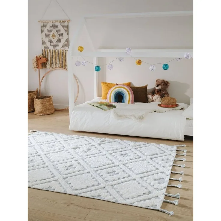 benuta Kinderteppich Matheo, rechteckig, Höhe: 6 mm, Kunstfaser, Berber, Ethno-Style, Wohnzimmer