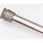 tinycurtains Klemmstange Teleskopstange 70-120 cm oder 111-200 cm Vorhangstange ohne Bohren, Ø 0.22 mm, 1-läufig, ausziehbar, klemmbar, Duschvorhangstange, Badstange, Gardinenstange, Metall, Klemmstange, stufenlos verstellbar, rostfrei, Stange für Türv...