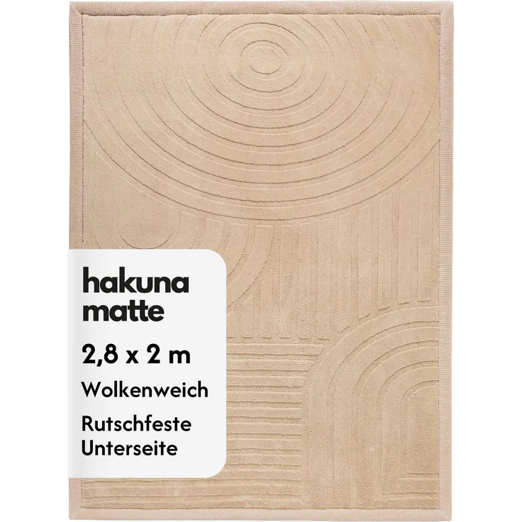 Wolkenweiche Spielmatte Baby 280x200x2,5cm, bögen, Tatami Matte