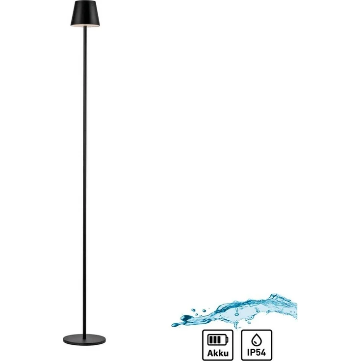 JUST LIGHT Stehlampe EURIA, Dimmfunktion, LED fest integriert, Warmweiß, Akkuleuchte – Bild 1