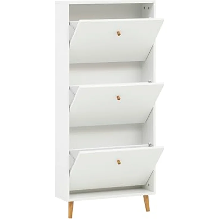 Schildmeyer Schuhschrank Bjarne, Breite 59 Griffe und Möbelfüße aus Massivholz – Bild 5