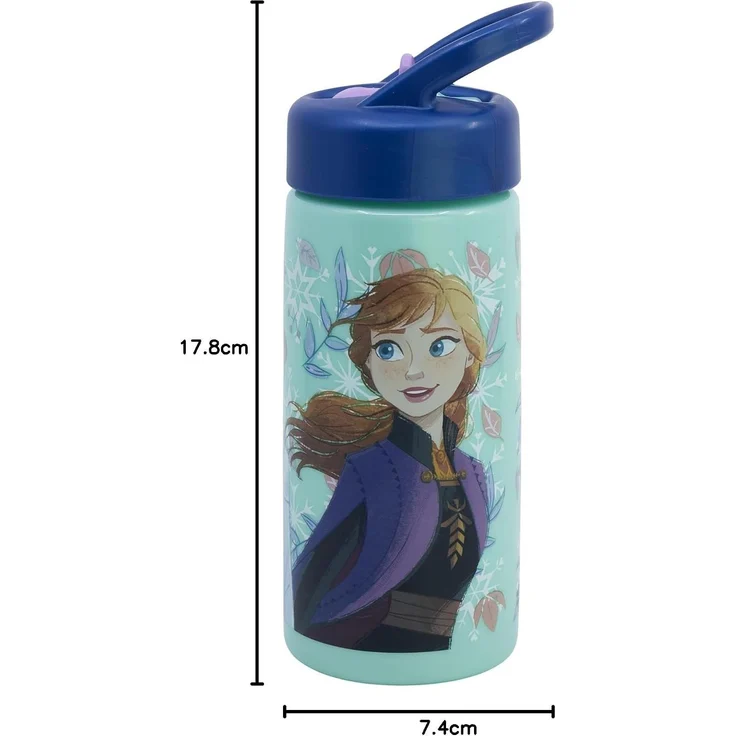 Disney Frozen Kinder Wasserflasche 410 ml für Alltag Schule und unterwegs – Bild 4