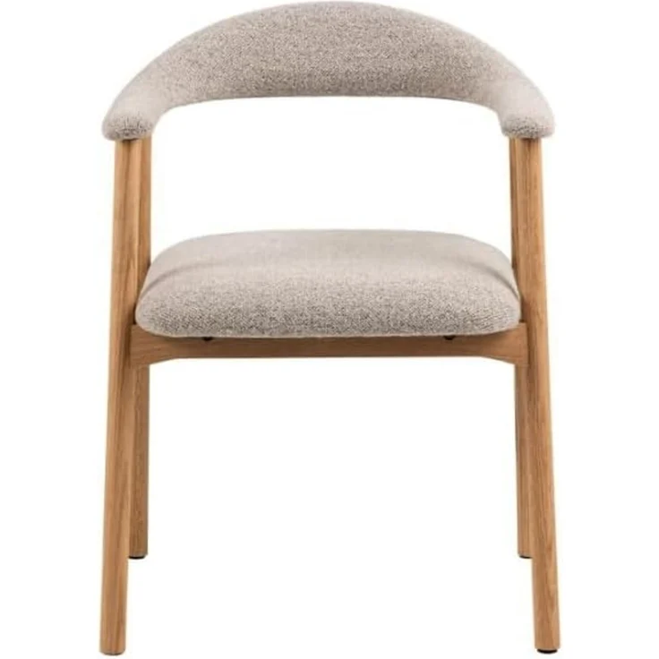 ACTONA GROUP Holzstuhl (2er-Set) in Beige, Stoff, Massivholz - 56x75,5x54cm (BxHxT) (2er-Set) – Bild 6