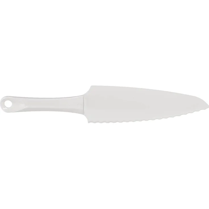 Zenker Tortenmesser, 29 cm Patisserie, praktischer Küchenhelfer aus Kunststoff, Küchenutensil zum schneiden, anheben und servieren von Kuchen, schonend zu allen Oberflächen, Farbe: weiß