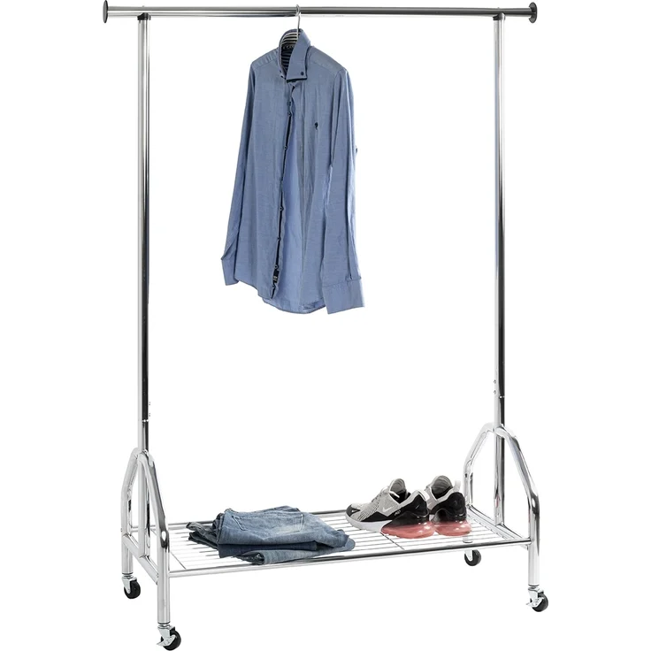 Garderobenstange >43090< Rollgarderobe, in chrom, Metall - 120x165x50cm (BxHxT) – Bild 2