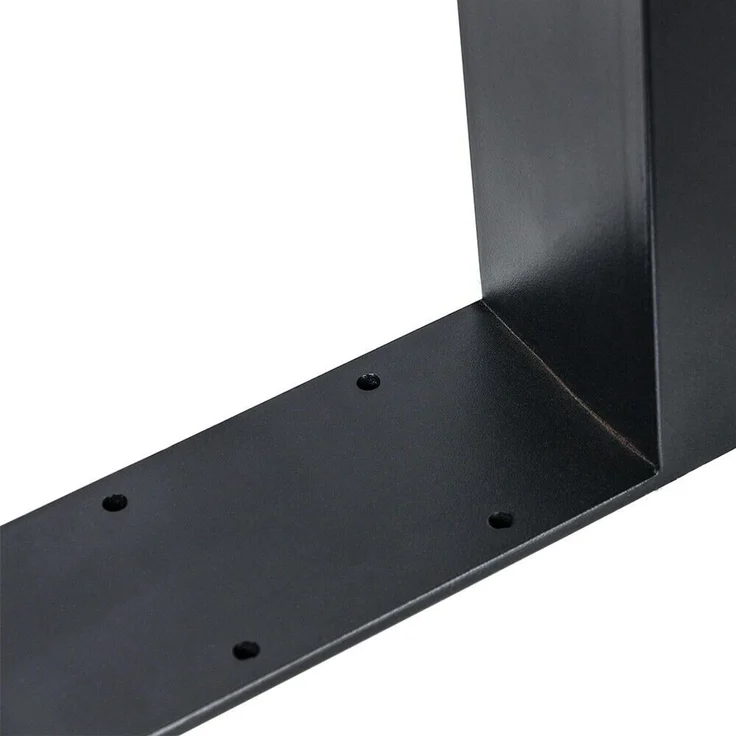 Tischuntergestell 90x72cm Möbelfüße Schwarz Tischbeine Industrie Bankkufen Stahl – Bild 4