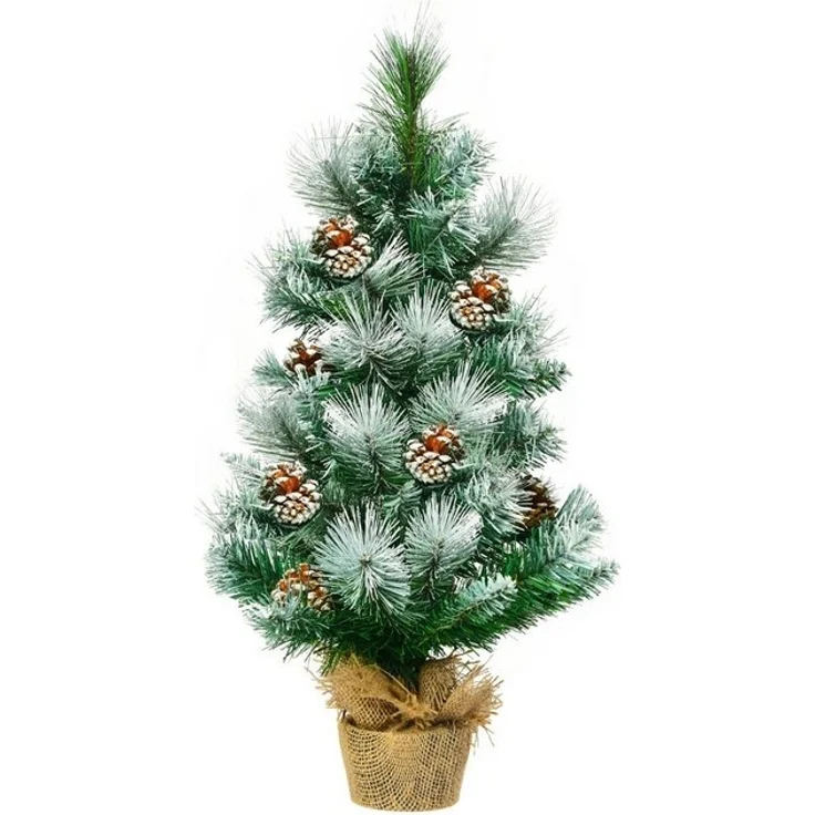 COSTWAY Künstlicher Weihnachtsbaum, 34 schneebedeckte Spitzen PVC Nadeln 60cm – Bild 4