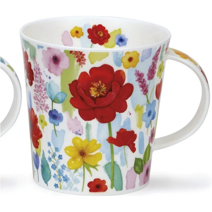 formano Tasse Dunoon, Porzellan, Spülmaschinengeeignet, Mehrfarbig, Blumen, H: 11cm – Bild 3