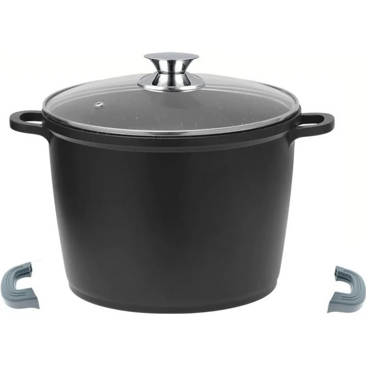 XXL Kochtopf Topf Kasserolle Glasdeckel Aluguss Induktion Ø32 Cheffinger CF-DP32 – Bild 4