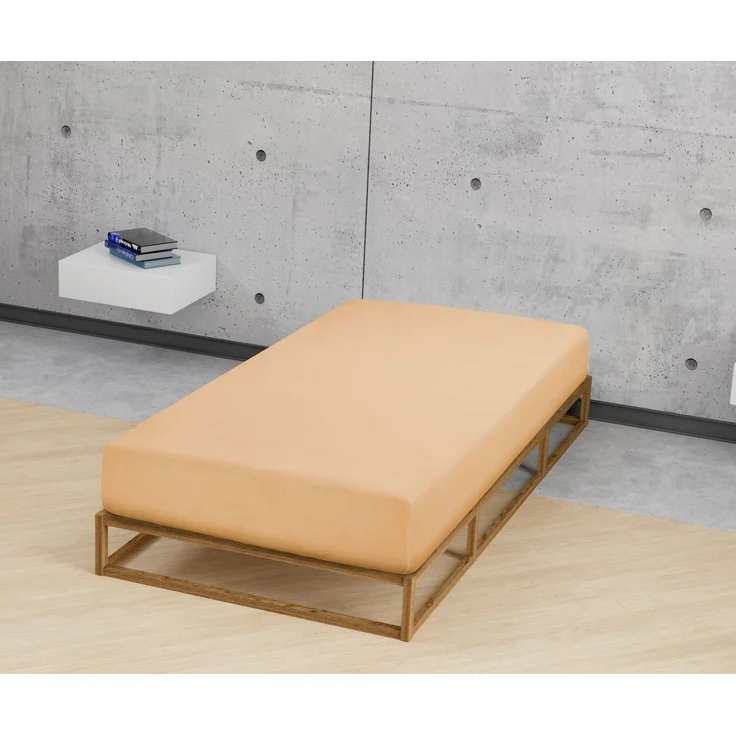 biberna Frottee-Stretch-Spannbetttuch 0012344, gold, 1x 140x200 cm - 160x200 cm – Bild 3