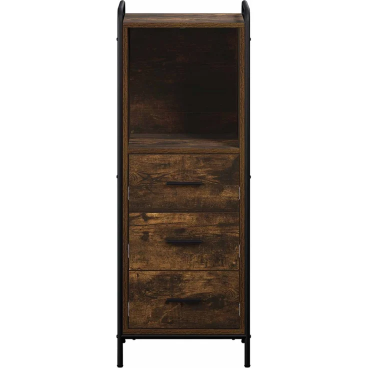 vidaXL Badezimmerschrank Räuchereiche 40 x 36 x 109,5 cm Holzwerkstoff 8014048 – Bild 4
