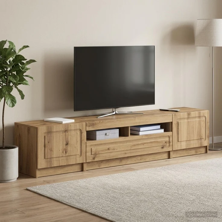 vidaXL LED-TV-Schrank UTRECHT 3 stk. Artisan-Eiche Holzwerkstoff 3417013 – Bild 3