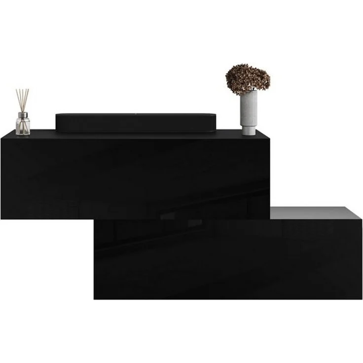 Planetmöbel Garderobenschrank Kompaktgarderobe Wandschrank 280 cm (schmaler Flurschrank mit Stauraum, 2-St, Flurgarderobe mit Soft-Open Funktion) Flurkommode vielseitig kombinierbar, 2x 140 cm – Bild 4