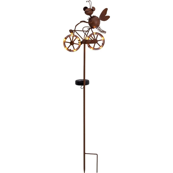 Solarleuchte Garten Rost Optik Außen LED Solarlampe Außenleuchte Solar 5282414 – Bild 5