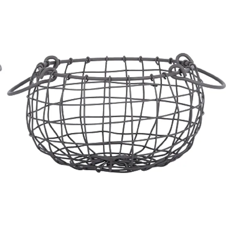 Draht Korb -KLEIN- rund Ø 20 cm mit Griffen von degawo