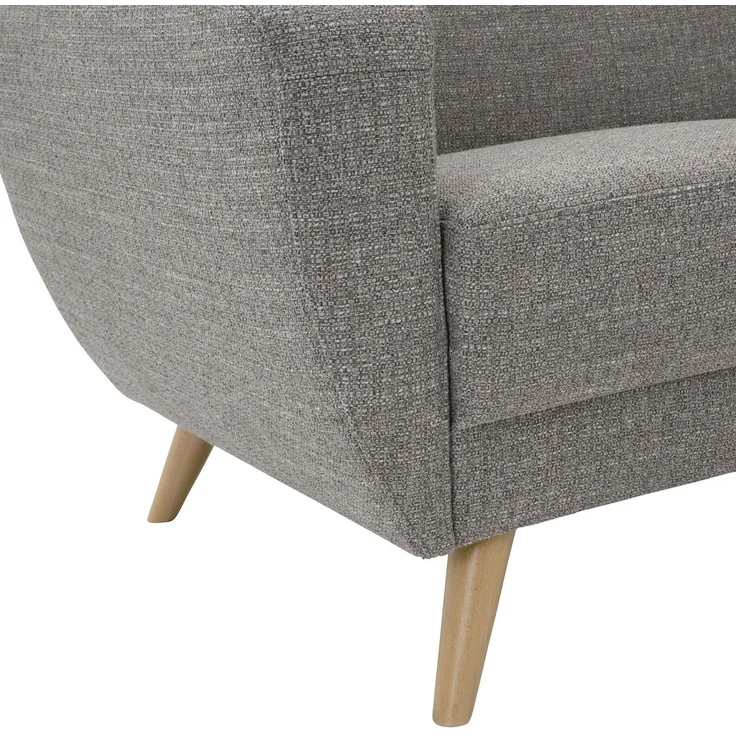Sofa 2-Sitzer Kazdoia Flachgewebe grau – Bild 5