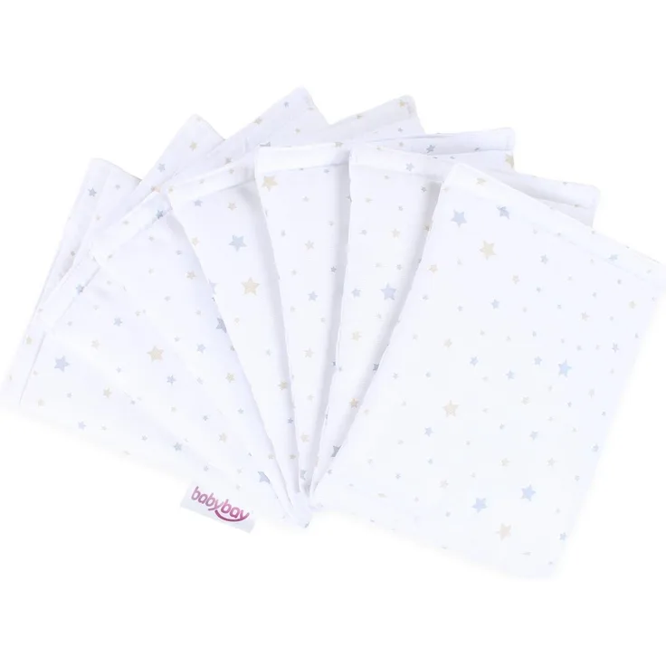 Babybay Nestchen Ultrafresh für Maxi, Boxspring, Comfort, weiß Sternemix sand/azurblau