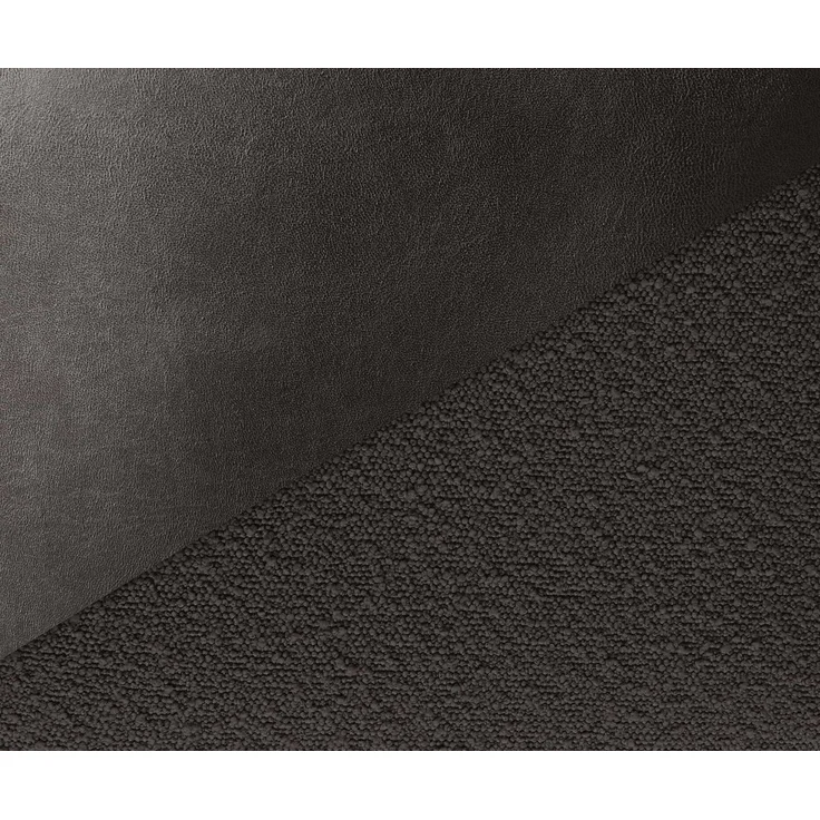 Esszimmerstuhl Abelia-Flex mit Armlehnen Materialmix Schwarz 4-Fuß konisch Edelstahl – Bild 3