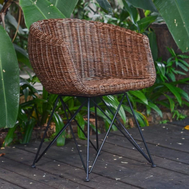 Echt Rattan Sessel Paris – Bild 1