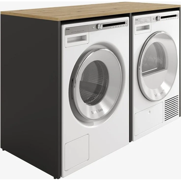 Platan Room Waschmaschinenumbauschrank DORA Waschmaschinenschrank 130 cm breit Überbauschrank Waschmaschine oder Wäschetrockner Schrank für Bad – Bild 1