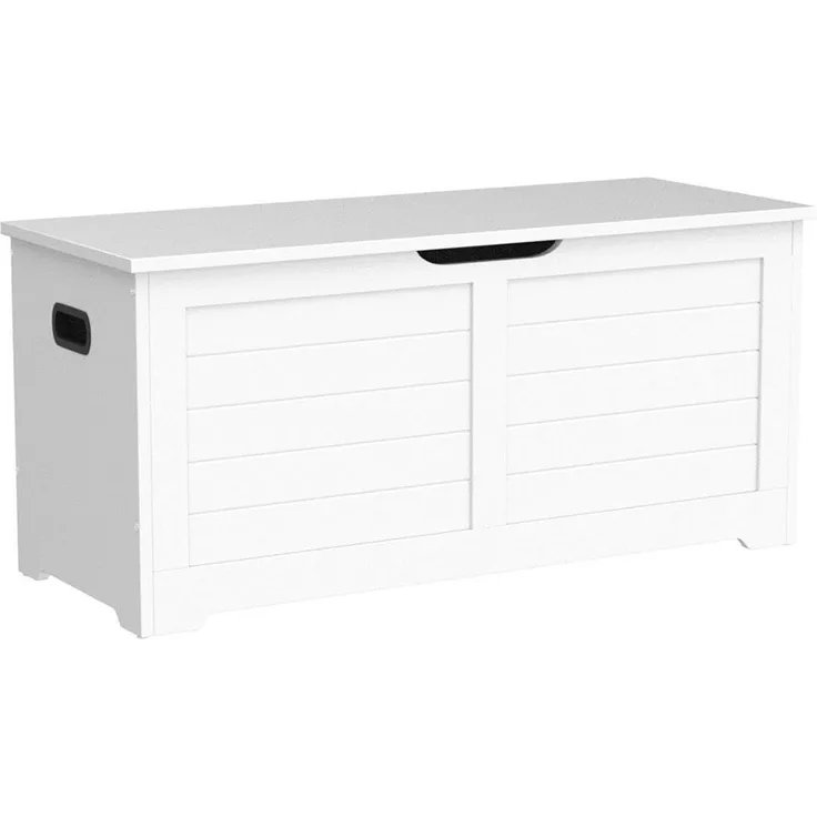 Vasagle Sitzbank bzw. Sitztruhe, weiß, 100 x 40 x 46 cm
